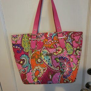 Vera Bradley Tote with leather straps
